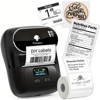 Labelprinter Phomemo M110 Labelmaker incl software en gratis startrol / st Print labels vanaf je com
