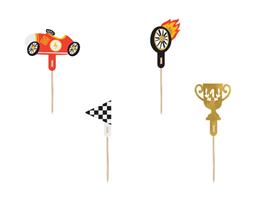 Race Cupcake Toppers 4st