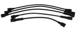 Bougiekabelset B18+B20 zwart silicon rubber inclusief bobinekabel Volvo onderdeel 670523