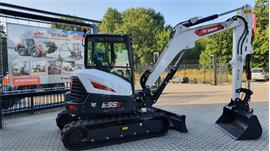 Bobcat E55z (Gratis hydraulische snelwissel en 2 bakken)