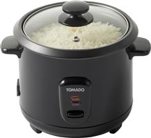 Tomado TRC1001B - Rijstkoker - 5 porties - Warmhoudfunctie - Anti aanbaklaag - Zwart ( verpakking be
