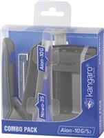 Kangaro perforator + nietmachine combipack- grijs - K-7204057 ( Verpakking beschadigd)