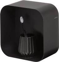 Sealskin Brix - Wandkubus Wandelement Wandrek - 12x24x24 cm - Metaal - Zwart