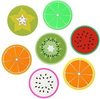 Fruit Onderzetters – Set van 7 – Originele Onderzetter