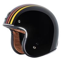 Torc T-50 1978 retro jethelm zwart