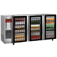 Flessenkoeler, roestvrij staal, 3 glazen deuren, 579 liter | Diamond | TAVX/3G-R2