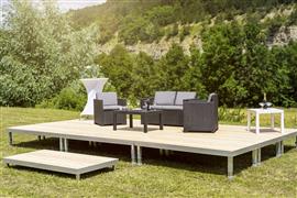 Verplaatsbare  terras delen 