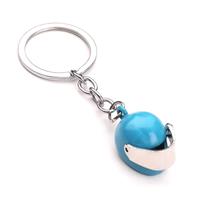 Sleutelhanger lichtblauwe scooterhelm