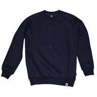 Burned Crewneck Navy Raglan