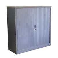 Roldeurkast Zilvergrijs Licht Eiken H120xB120xD47