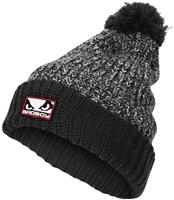 Bad Boy Wol met Fleece Bobble Beanie Muts Grijs
