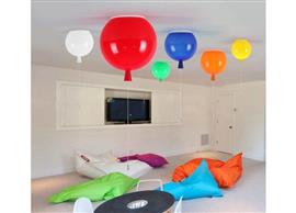 Plafondlamp Ballonlamp Blauw Klein inclusief 4W LED lamp - Funnylights