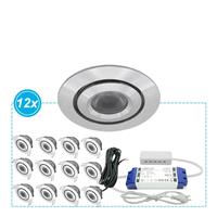 LED Inbouwspots Mura set 12