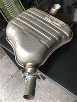 Laatste pot uitlaat Opel Vectra.