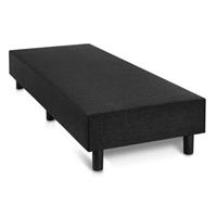 Boxspring Hyatt Bonell zonder matras (Maat selecteren: 80X200) Zwart