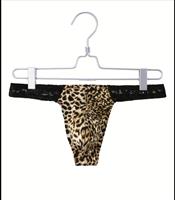 Heren hete luipaardprint string Maat M