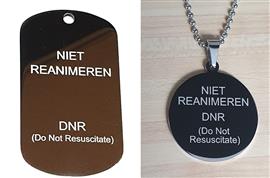Penning niet reanimeren zonder persoonsgegevens.