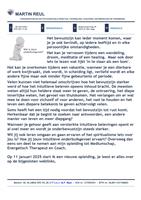 Probeer, elke keer als je tegen de lamp loopt, 