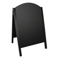 Olympia stoepbord met zwart metalen frame