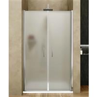 Nisdeur Lacus Giglio Evo Matt 2 Deuren 85x200 Cm Kristalglas Chroom
