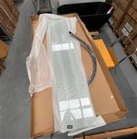Complete douchecabine 90x90 zwart kwartrond nr77