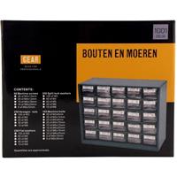 Nieuwe Assortiment bouten en moeren 1001 delig