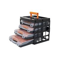 Nieuwe kast met Sorteerkoffers