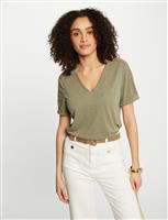 Short-sleeved t-shirt 242-Deva  Khaki Green