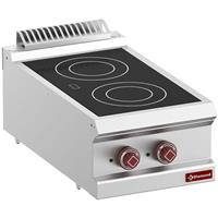 Elektrische vitrokeramische plaat met 2 warmte zones -top- | Diamond | E7/2VC4T-N