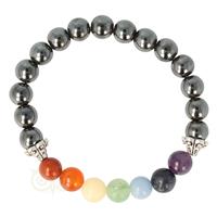 Armband chakra hematiet elastisch