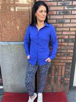 Travel Blouse 60840 Cobalt