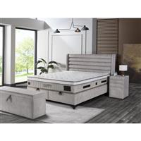 Boxspring HAPPY Opberg (Maat selecteren: 140X200)