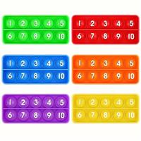 Regenboog Pop-it rekenen: 10-structuur (set van 6 stuks)