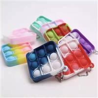 Bubble Pop-it sleutelhanger (15 st.) Kinder traktatie uitdeelcadeau