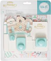 Ponsbord mini Alfabet (letters ca. 4 x 6,5 cm)