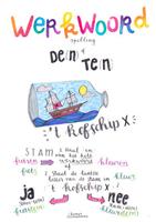 A3 poster - Werkwoordspelling - Te(n) of De(n) - t Kofschip x