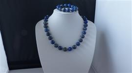 LAPIS LAZULI (12 mm) ketting/armband-set