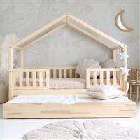 Bedhuis Duo - naturel 190x90cm met een slaaplade Duo Naturel 190x90cm