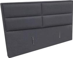 Hoofdbord Mercury - incl beugelset 180x110 cm Zwart meubelstof