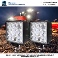 COMBO BEAM LED WERKLAMPEN  60%Vloed-40%Spotlicht