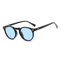 Vintage Zonnebril voor Dames - UV400 Gepolariseerde Bril Shades Brillen - Zwart Blauw