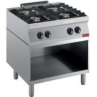 Fornuis samengesteld uit: 4 branders &amp;amp; open kast  | Diamond | G17/4BA8-R
