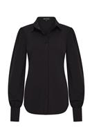 Travel Blouse Pofmouw Uni Black 2037