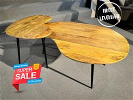 ***Sale*** Salontafel Set Verona Smooth Naturel Mango
