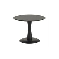Bijzettafel Ø60, laag, Black