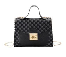 Luxe schoudertas met gouden ketting - Crossbody kleine vierkante clutch handtas