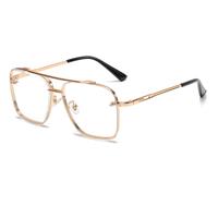 Gradient Sunglasses for Men - Metal Large Frame Luxury Sun Glasses UV400