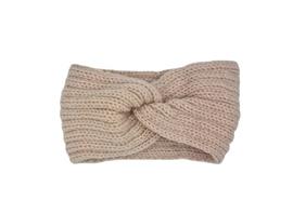 Hoofdband winter - dames - vrouwen - huidskleur - zachtroze - beige