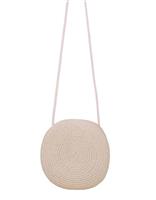 Strandtas - schoudertas - riet - enkel hengsel - (licht)naturel - gevlochten