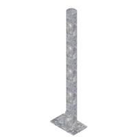 Opbouw standpaal 2 x 160 cm